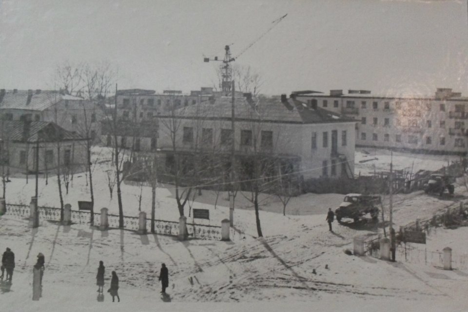 Строительство жилпоселка 1962 год